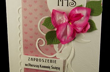 zaproszenie #ręcznie robione #quillling #steresa #rumia