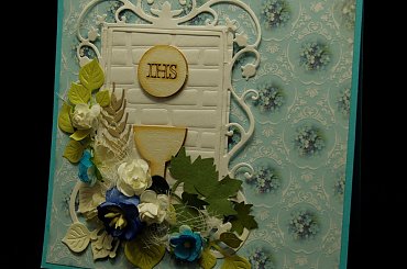 komunia # kartka #ręcznie robiona # steresa #rumia