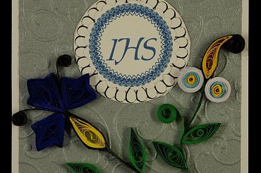 komunia # kartka #kaszubska #quilling #ręcznie robiona # steresa #rumia