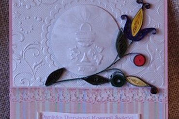 komunia #kartka #kaszubska #quilling #ręcznie robiona #steresa #rumia