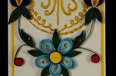 komunia # kartka #kaszubska #quilling #ręcznie robiona # steresa #rumia