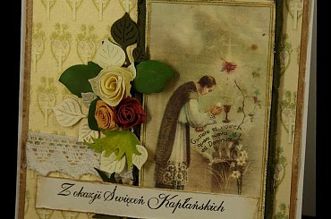 #ręcznie # robiona #kartka #kartki #dla księży #zakonników #diakonów #kleryków #prymicje #jubileusze # święcenia #kapłańskie #diakonatu #obłóczyny