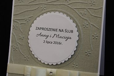 zaproszenie ręcznie robione #steresa #rumia