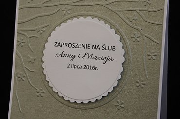 zaproszenie ręcznie robione #steresa #rumia