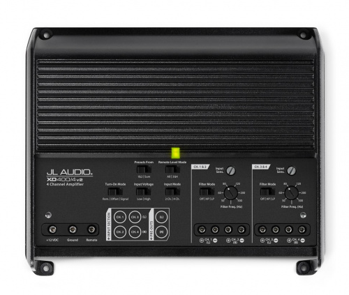 カーオーディオ JL AUDIO XD400/4 JL AUDIO XD400/4 v2 CLASS-D FULL-RANGE 4-CHANNEL, TOP QUALITY AND