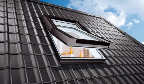 Kunststoff Dachfenster SKYLIGHT 78x118 ROLLO ! Eindeckrahmen SKYFENSTER 